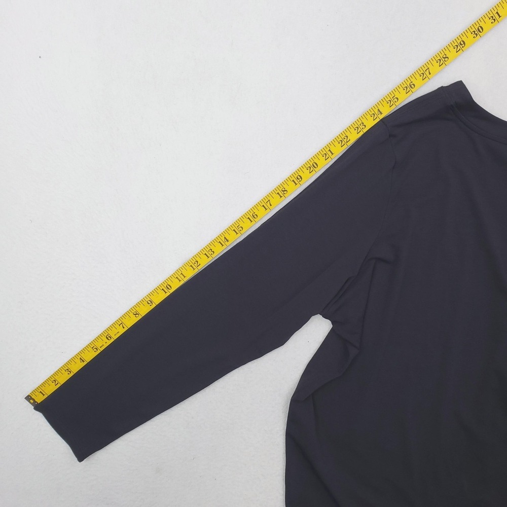 Athleta Shirt Womens XL Black Long Sleeve Oversized Relaxed Fit Stretch Athletic - Picture 8 of 9